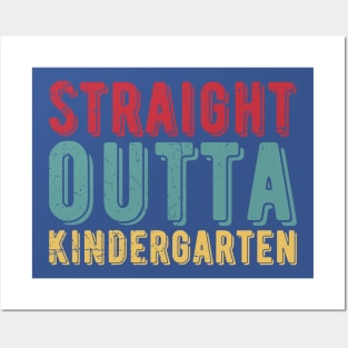 Straight Outta Kindergarten kindergarten graduation Posters and Art